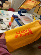 Siebdruck  Azadi Berlin e.V.